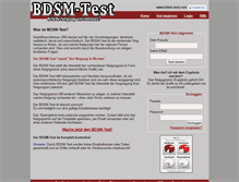 Tablet Screenshot of bdsm-test.com
